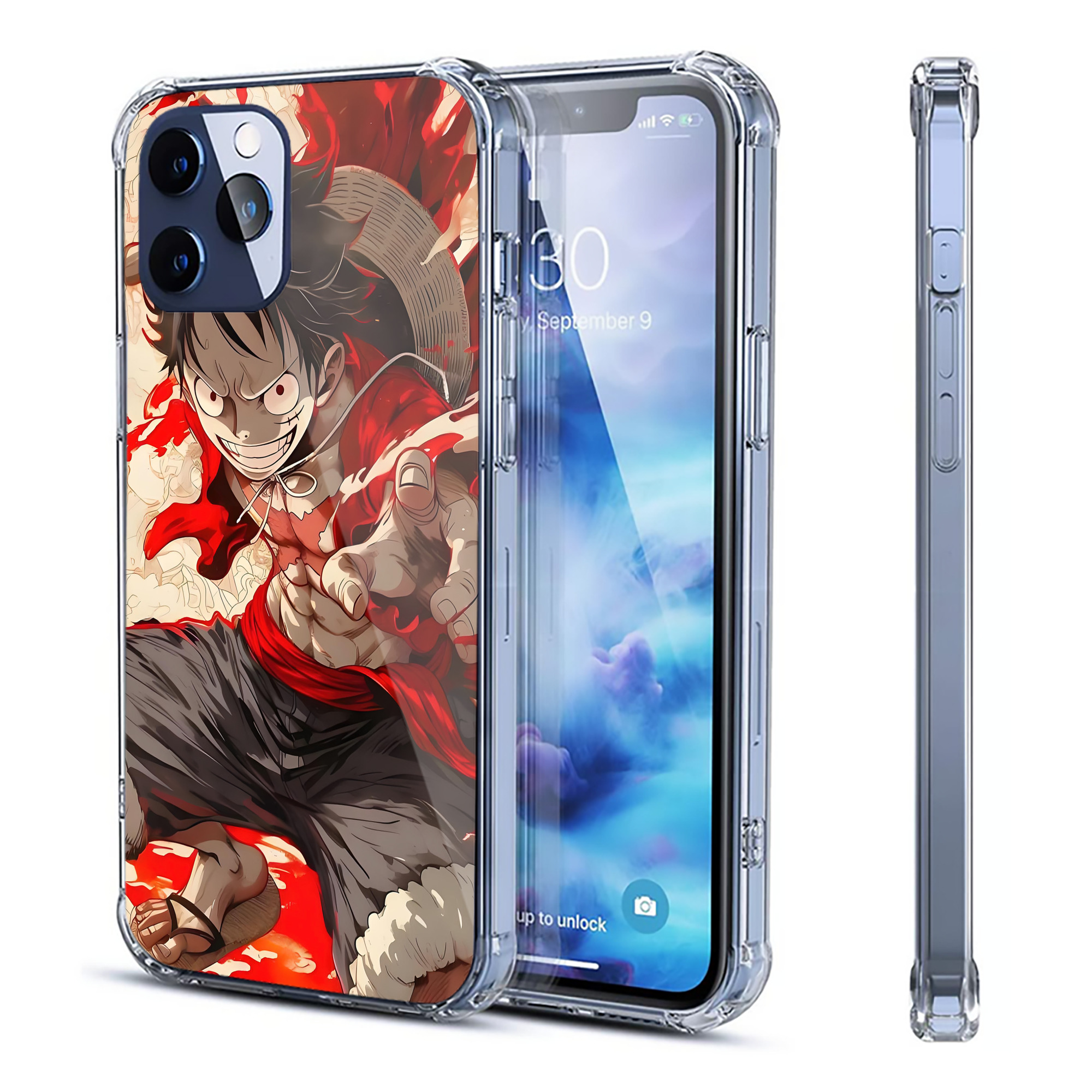 ワンピース ONE PIECE 【iPhone 12シリーズ対応】透明スマホケース（クリアソフトケース）